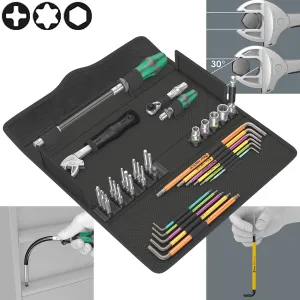 Wera Kraftform Kompakt F 1 Screwdriver Hex Key Tool Set for Window Intallation 35 Piece