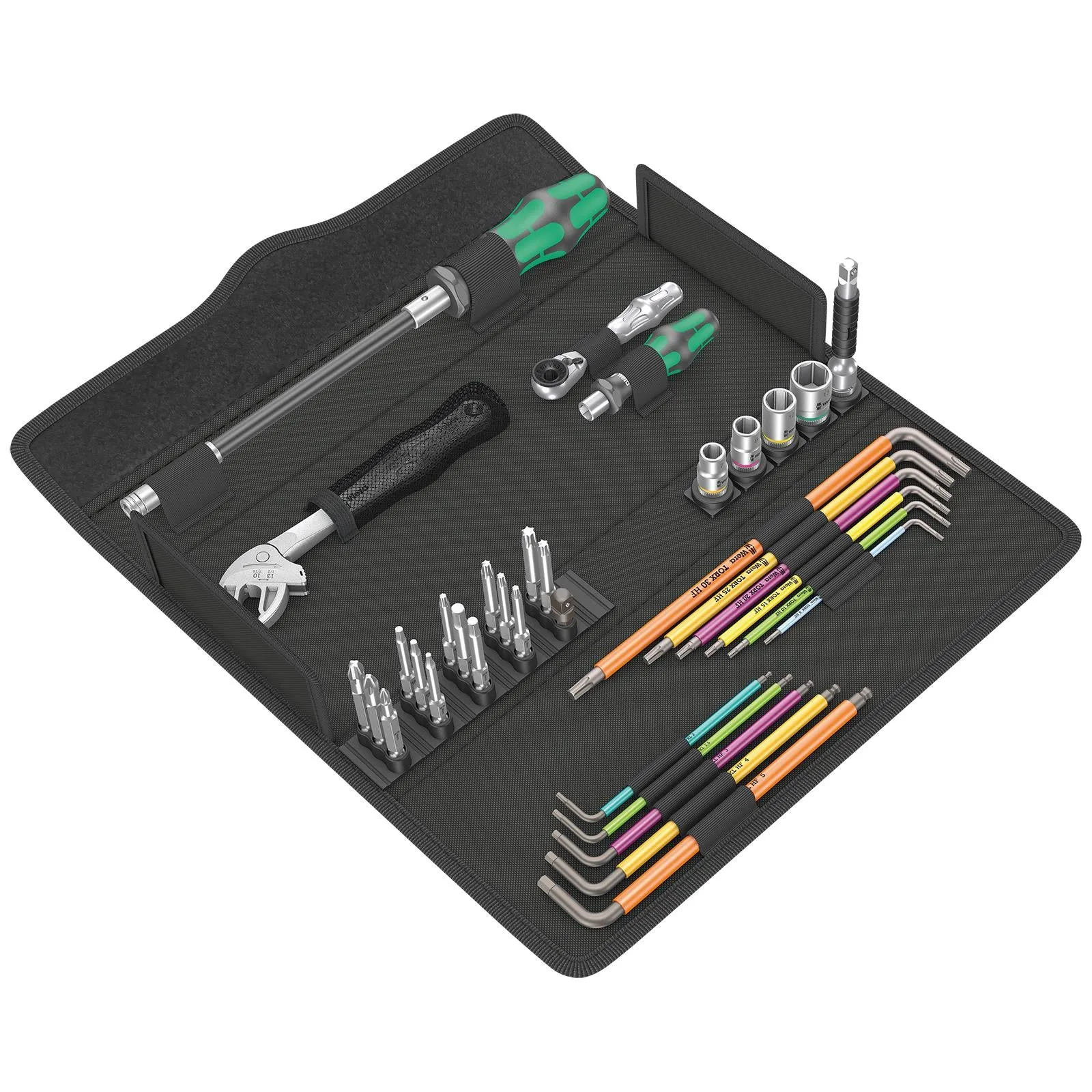 Wera Kraftform Kompakt F 1 Screwdriver Hex Key Tool Set for Window Intallation 35 Piece