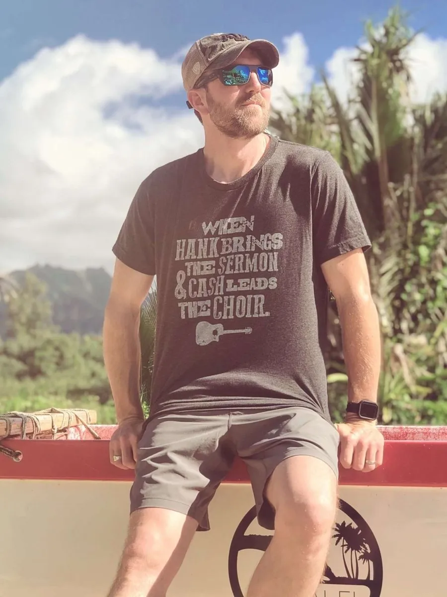 When Hank Brings the Sermon & Cash Leads the Choir | Men's Southern T-Shirt | Ruby’s Rubbish®