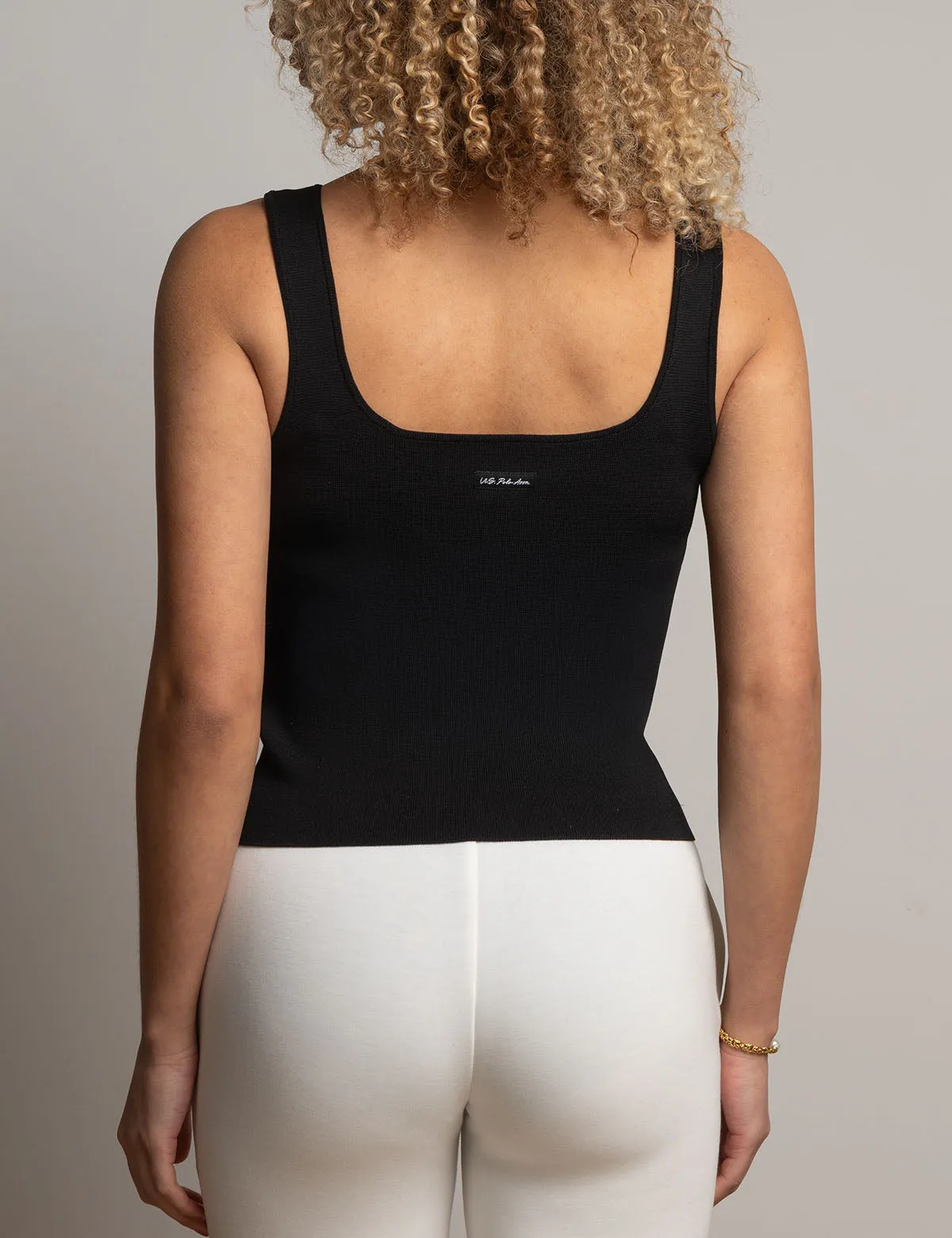 WHITE LABEL SQUARE NECK SWEATER TANK