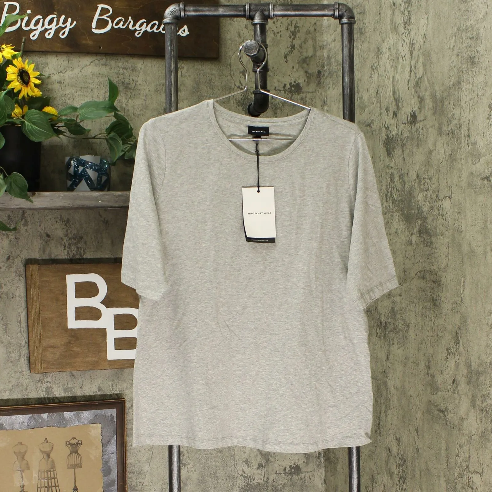 Who What Wear Women's Elbow Sleeve Dress T-Shirt