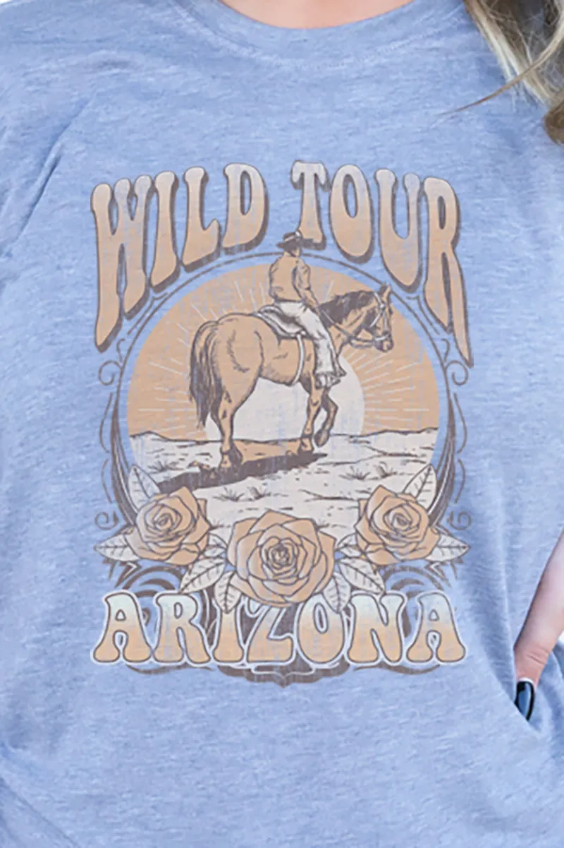 Wild Tour Cowboy Adult Soft-Tek Blend T-Shirt