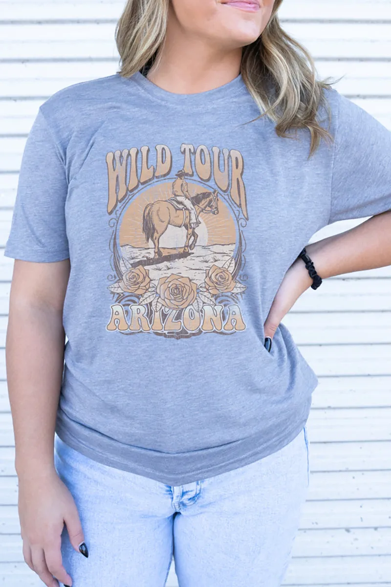 Wild Tour Cowboy Adult Soft-Tek Blend T-Shirt