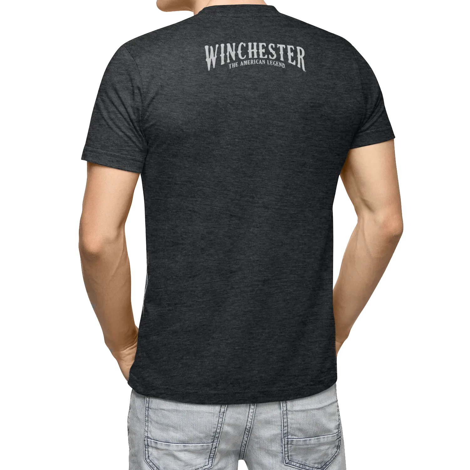 Winchester Pro -  Deer Skull Crossed Rifles - Short Sleeve T-Shirt