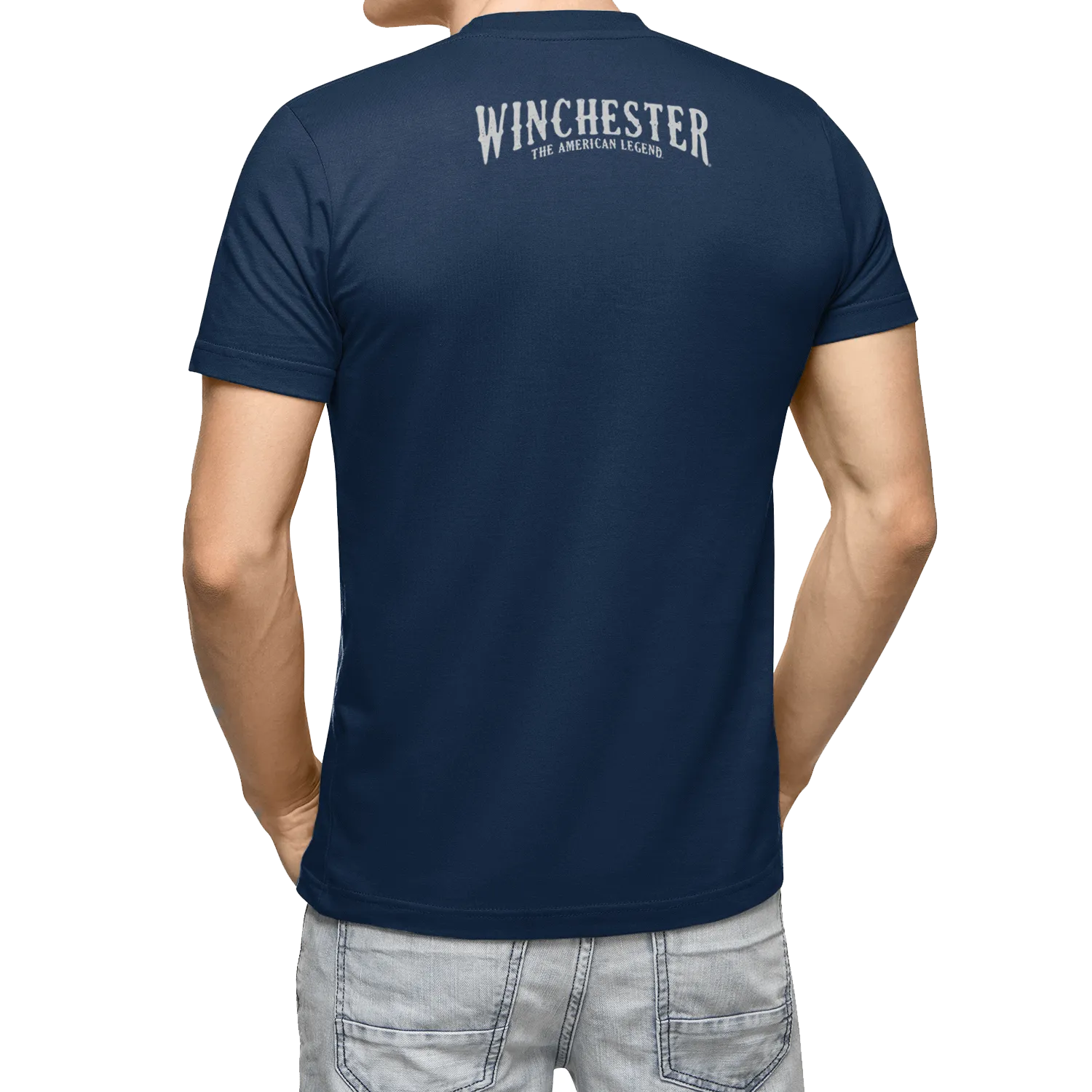Winchester Pro -  Deer Skull Crossed Rifles - Short Sleeve T-Shirt