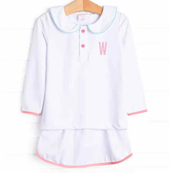 Winner in White Skirt Set, White