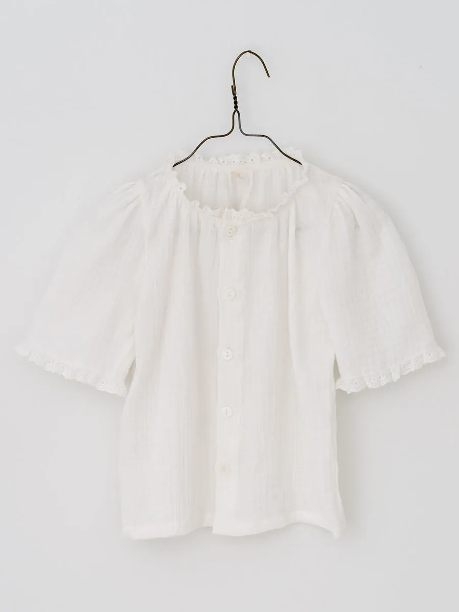 Winnie Blouse - Off White Muslin