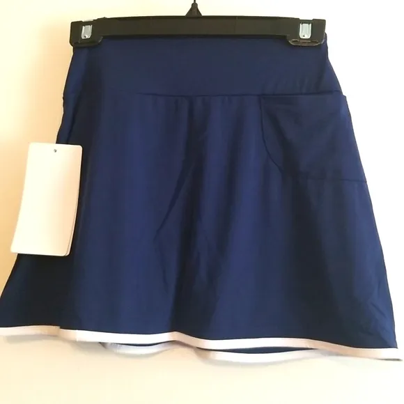 X by Gottex Studio Skort Skirt Shorts Golf Tennis Sports Festivals Navy Blue