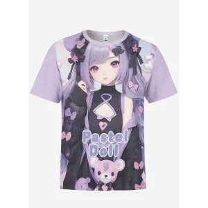 Y2K All Over Print Unisex T-Shirt in Soft Polyester Spandex