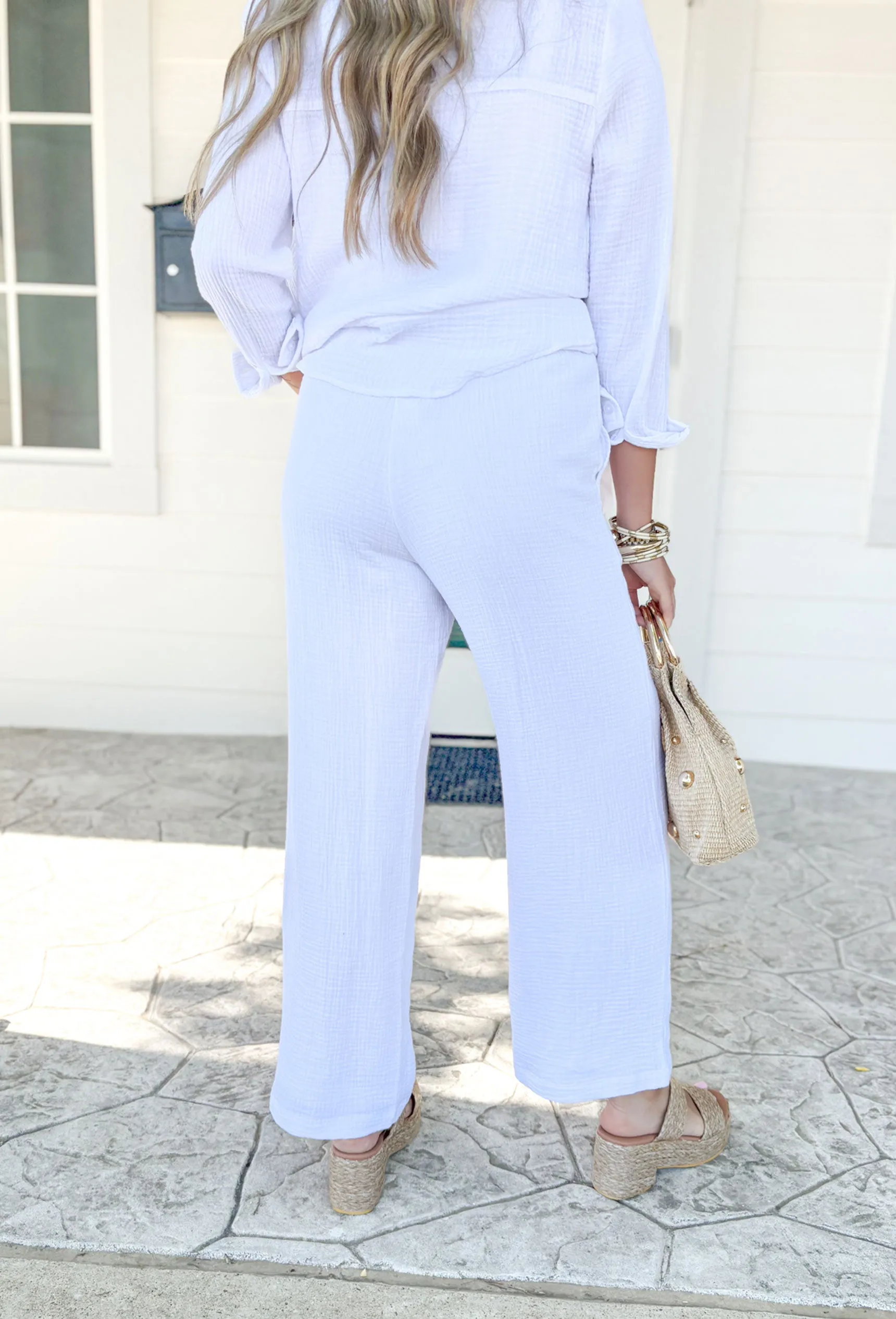 Z SUPPLY Bondi Gauze Pant in White