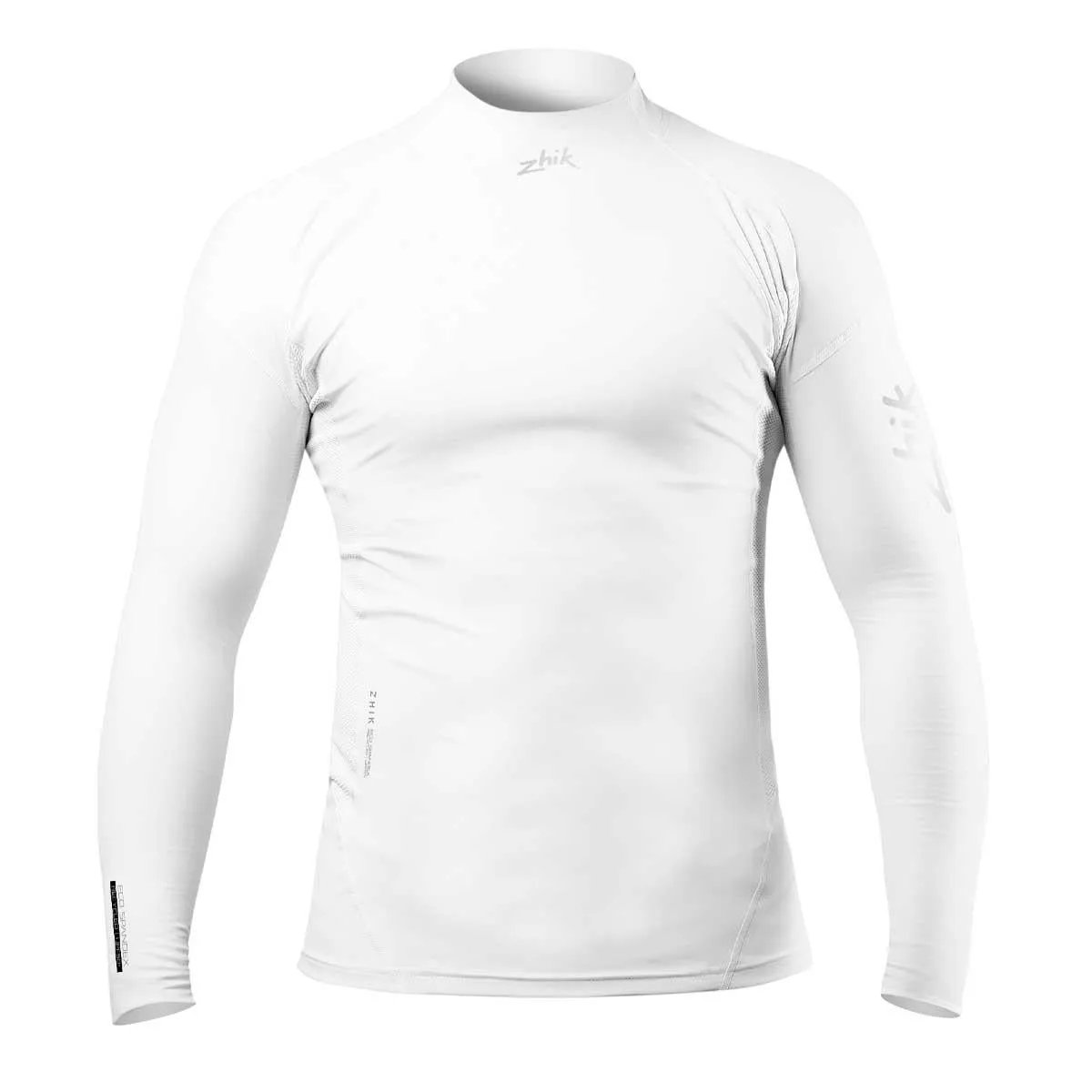 Zhik Mens Long Sleeve Spandex Rash Vest Top - White