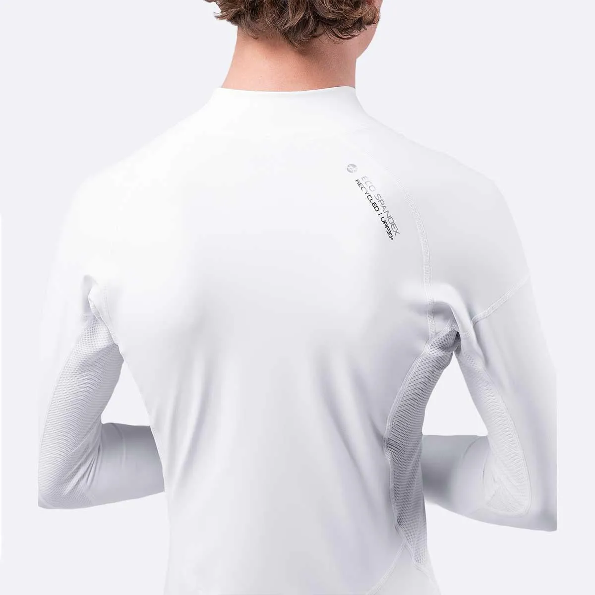 Zhik Mens Long Sleeve Spandex Rash Vest Top - White