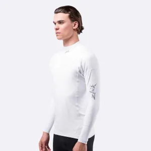 Zhik Mens Long Sleeve Spandex Rash Vest Top - White